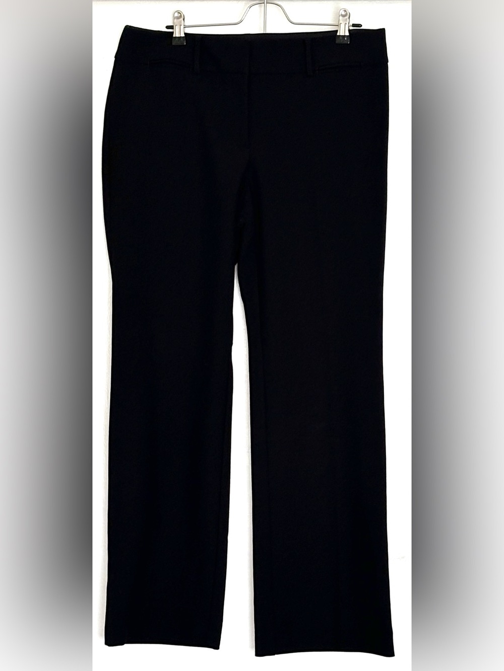 LOFT Custom Stretch Marisa Slim Straight Trousers Black Size 10P